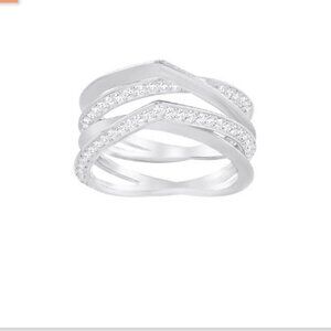 Swarovski Genius Silver Ring Size 6